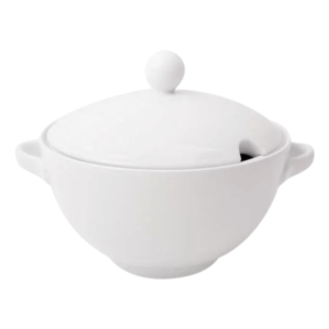 Waza Porcelanowa do Zupy 3 L z Pokrywką