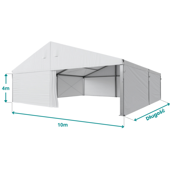 Hala Magazynowa 10x15x4 m – Aluminiowa, Poszycie PVC