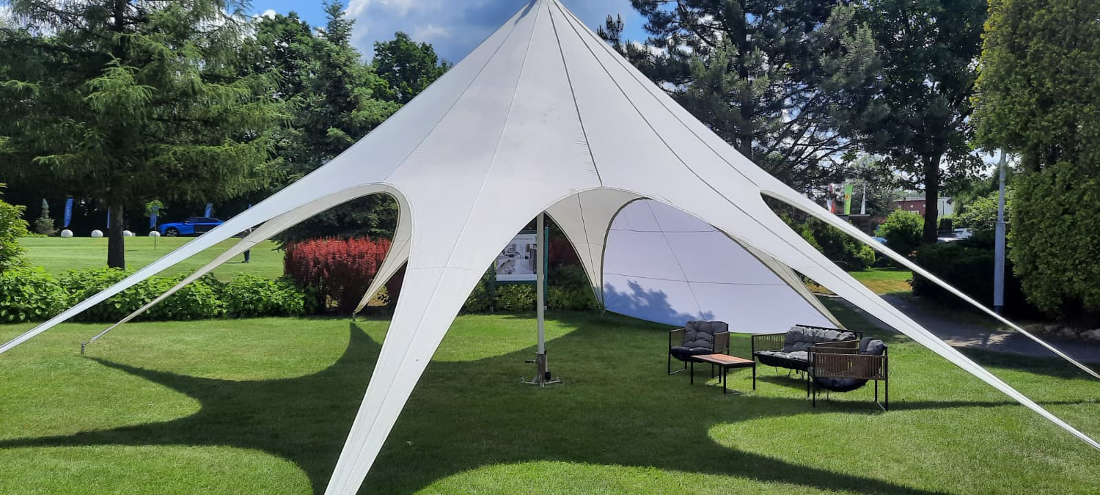 Namiot gwiazda na polu golfowym Siemianowice Śląskie