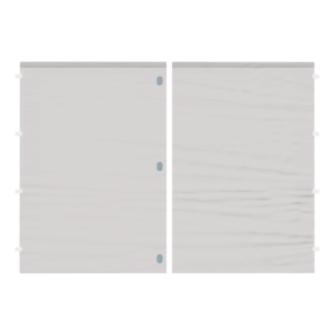 Ściana otwierana pełna biała do namiotu ekspresowego o wymiarze 3x2,15 m