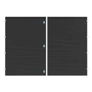 Ściana pełna otwierana czarna do namiotu ekspresowego o wymiarze 3x2,15 m