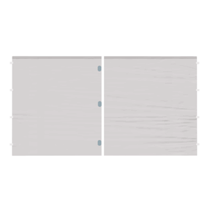 Ściana otwierana pełna biała do namiotu ekspresowego o wymiarze 4x2,15 m