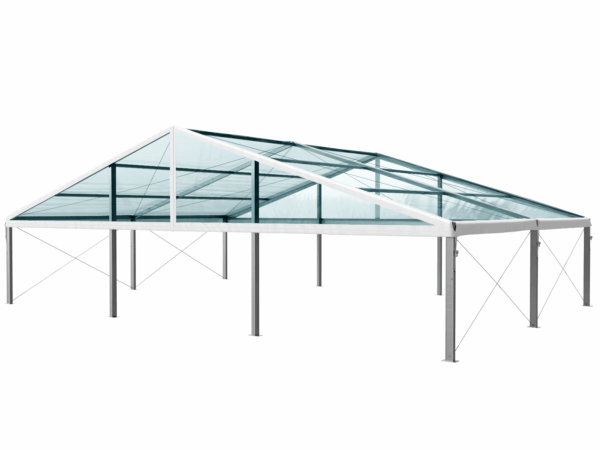 Hala Namiotowa Transparentna 15x55x3 m Aluminiowa - obrazek 3