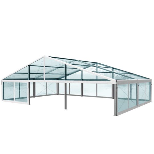 Hala Namiotowa Transparentna 15x55x3 m Aluminiowa