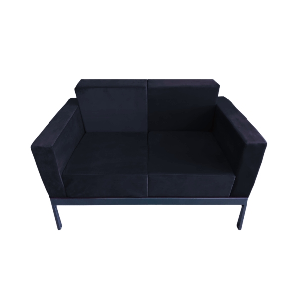 Sofa Eventowa Midi Czarna – 2-osobowa z Kolekcji V
